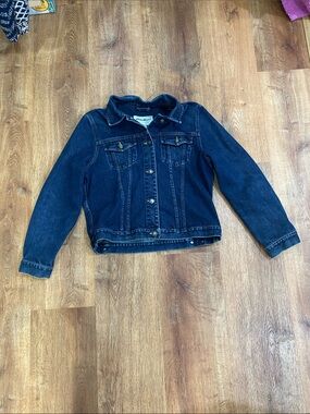Eddie Bauer Dark Blue Denim Jean Jacket